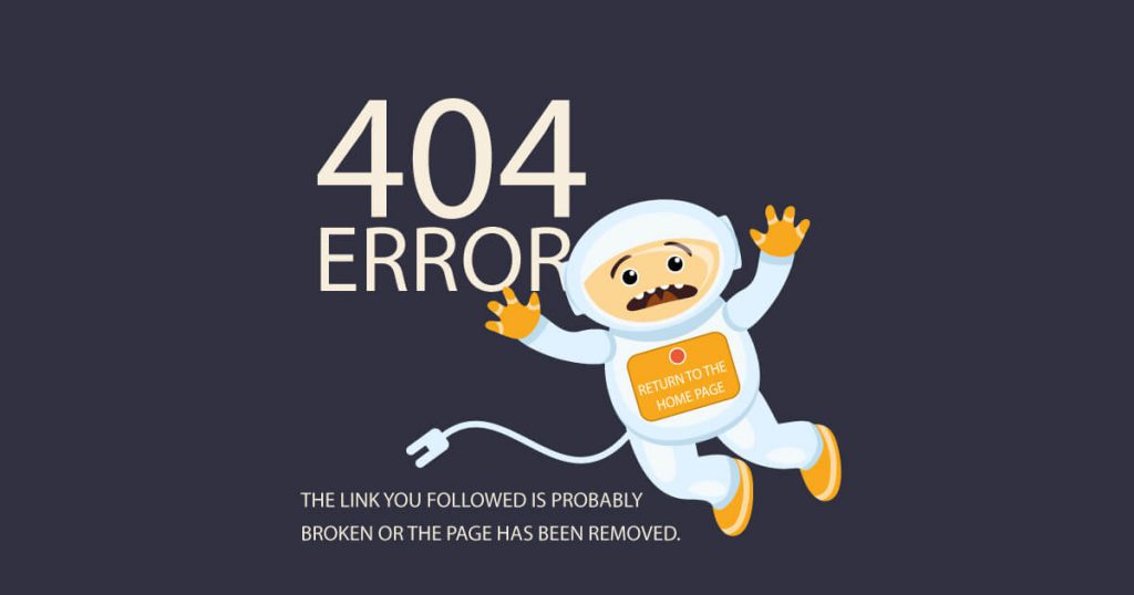 خطای 404 در گوگل پنالتی